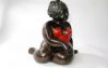 sculpture figurative-bronze, h 25 cm,
