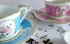 tasses à thé porcelaine décor classique et or